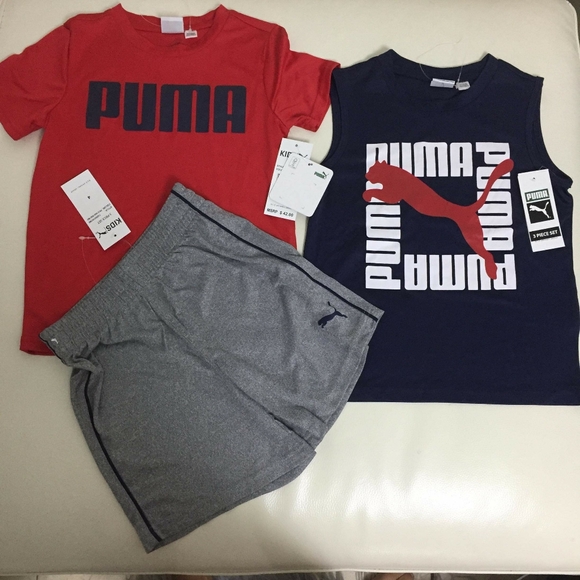 Puma boy active performance shorts set 0087 - Picture 2 of 7